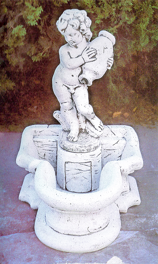 PapiniAgostino　壷を抱く子供の壁泉（小）