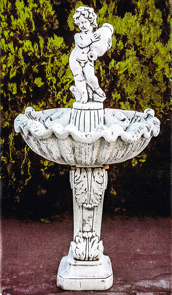 PapiniAgostino　壷を抱く子供の壁泉（大）