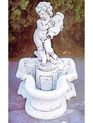 PapiniAgostino　壷を抱く子供の壁泉（小）