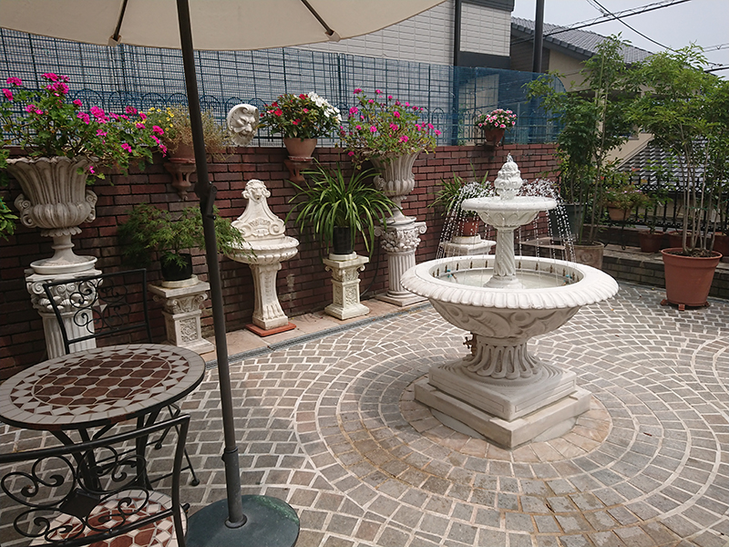 セストリー噴水 現場：兵庫県 個人邸｜噴水｜新規設置・施工｜株式会社